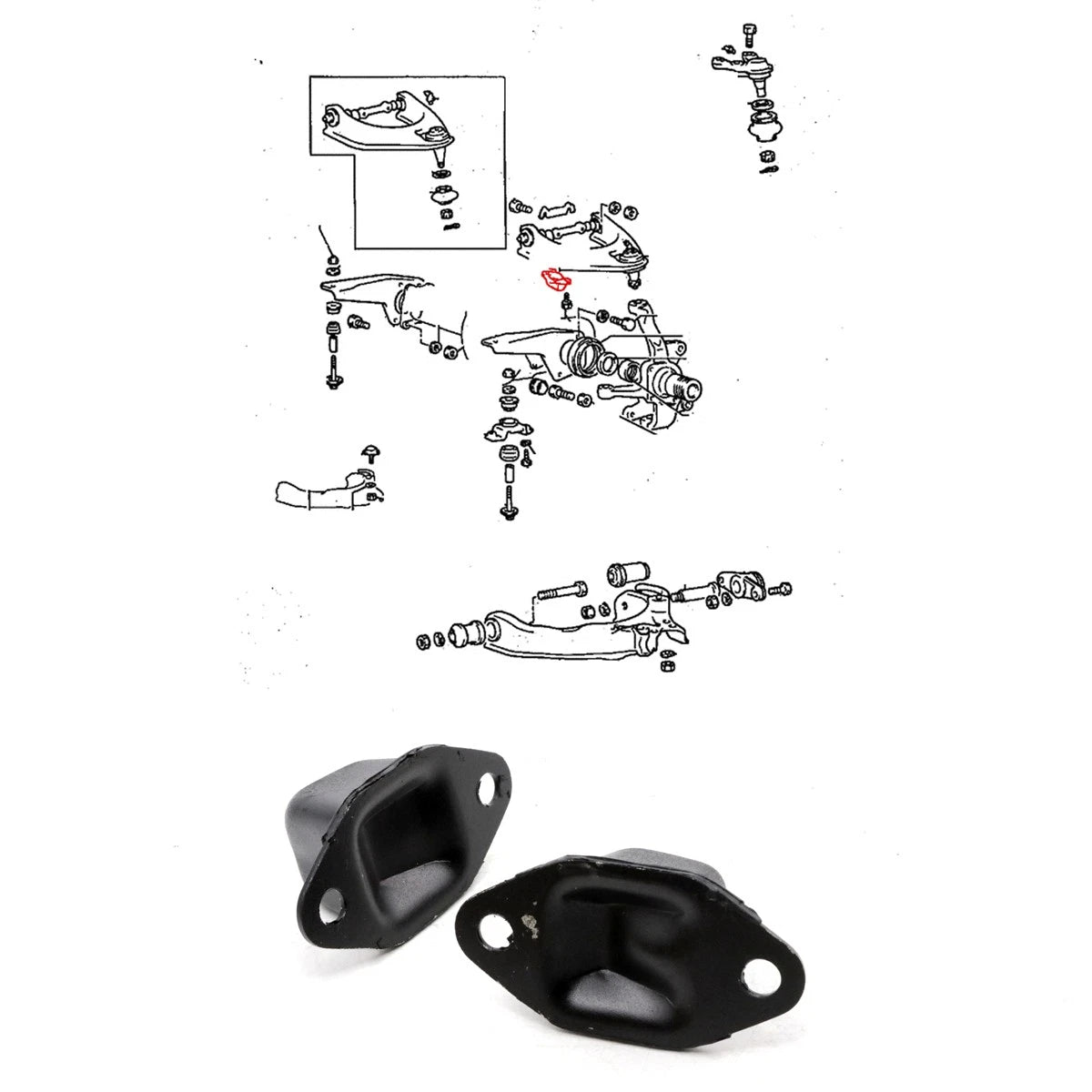 Front Spring Bumper for Mitsubishi Delica Pickup Truck 4WD (1988–1994)