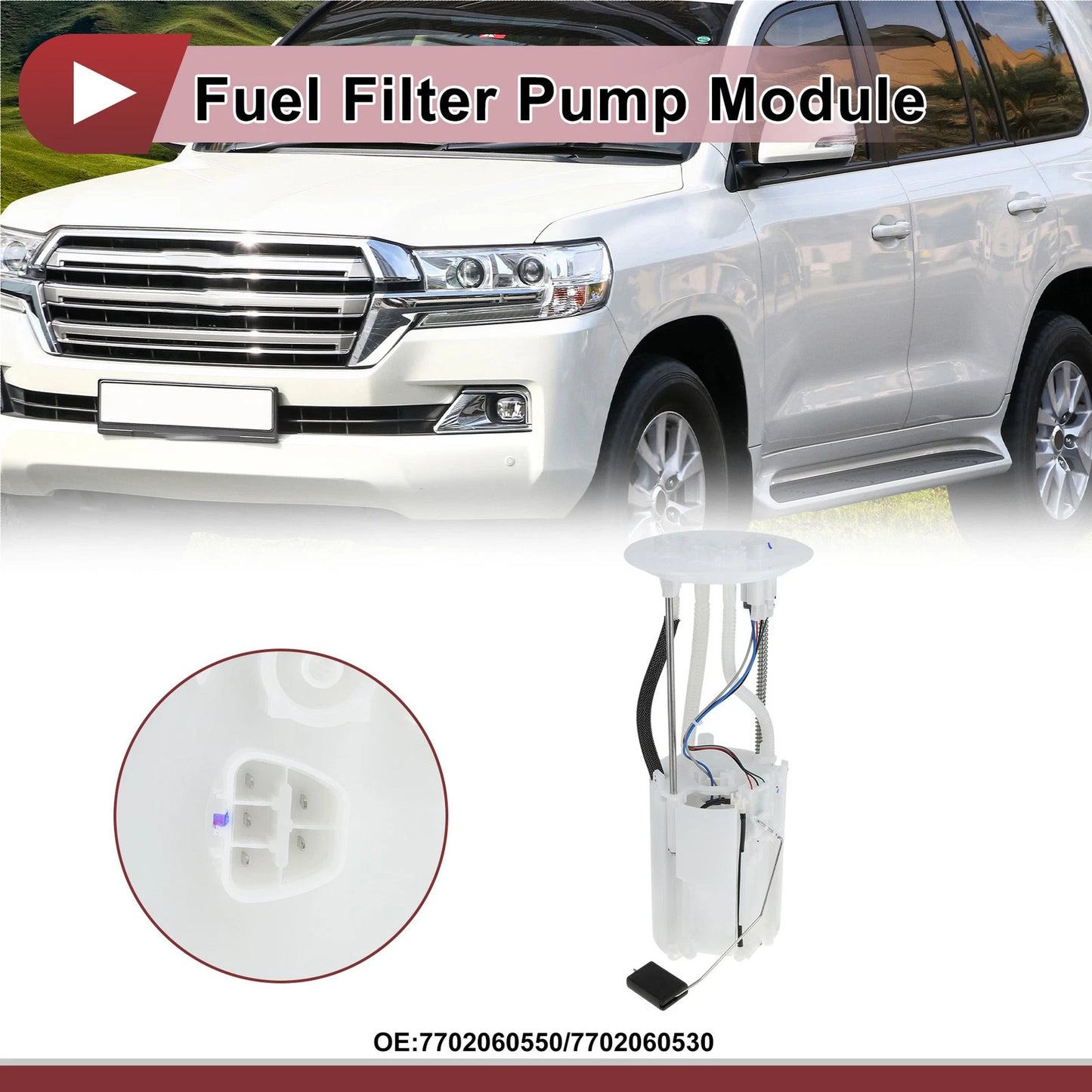 Electric Fuel Pump Assembly No. 7702060550 for Toyota Land Cruiser (2016–2021)