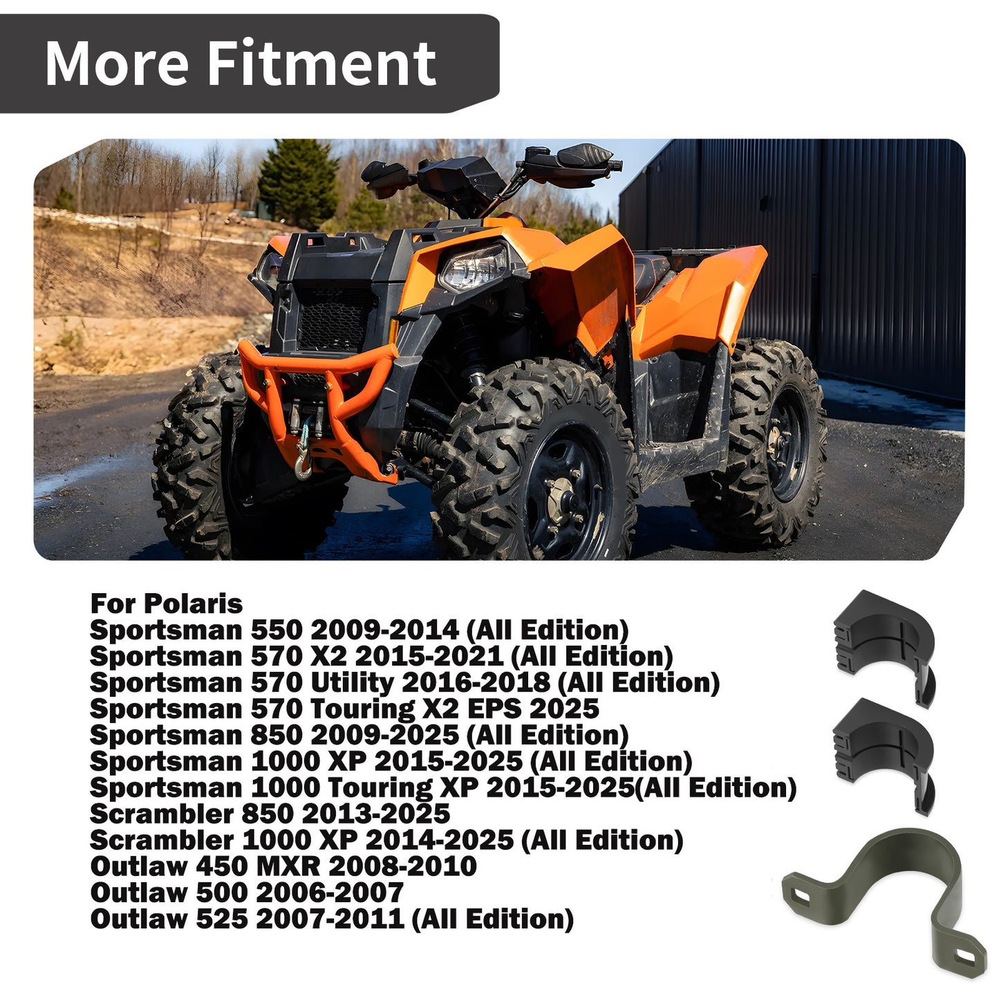 Steering Post Upper Bushing Strap for Polaris Outlaw 450 500 525 (2006–2014)