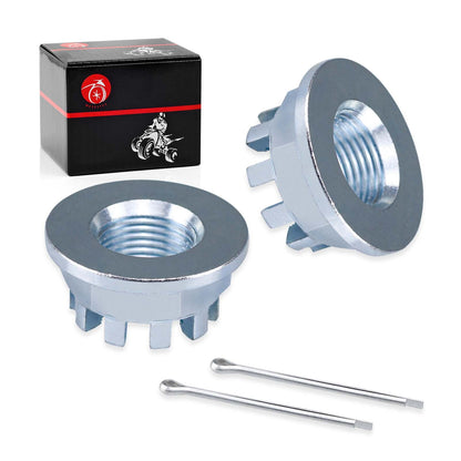2X Front Axle Castle Nuts for Honda Recon 250 (2000–2009)
