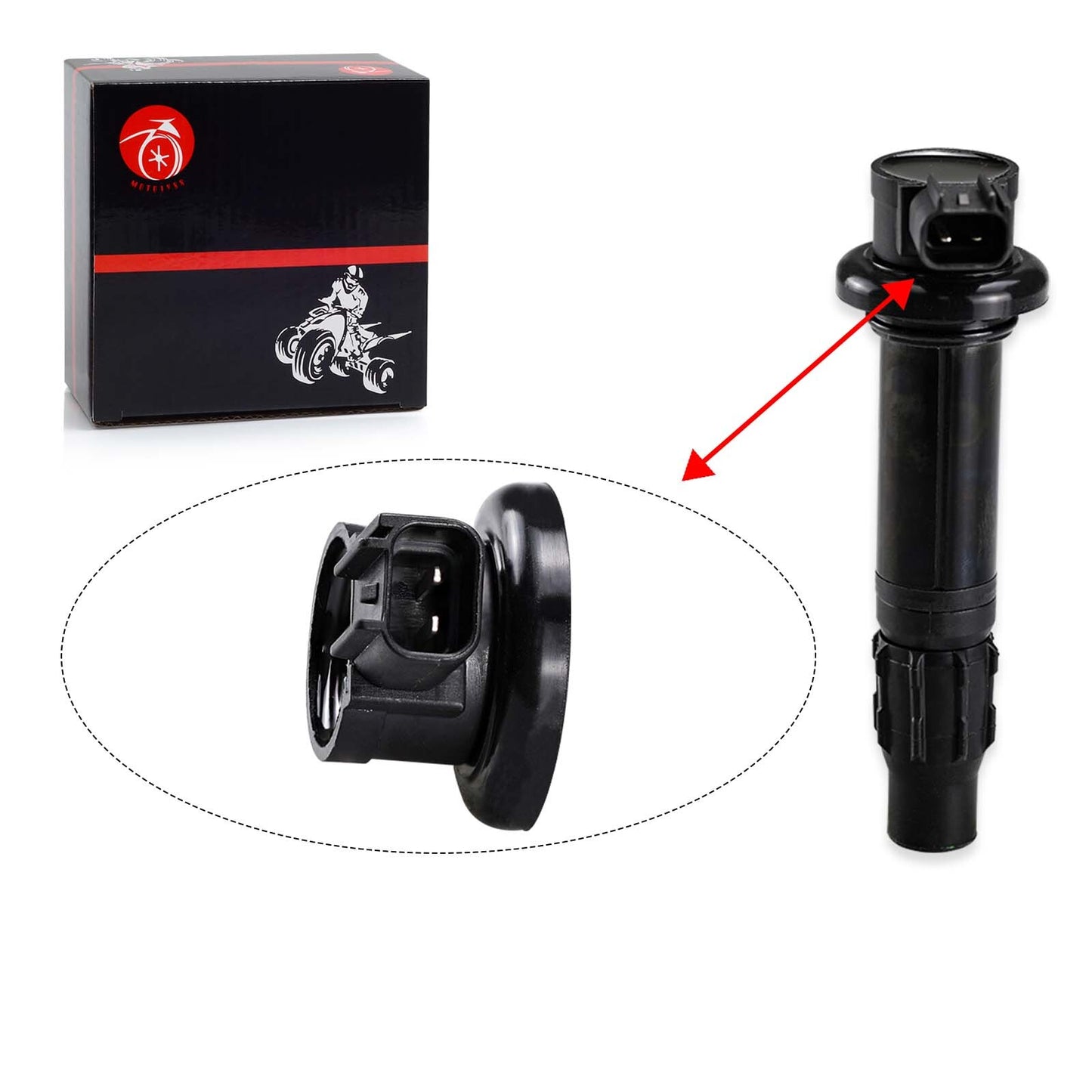 Set of 4 Ignition Coils for Yamaha YZF-R1 (2007–2008)
