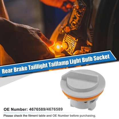 Set of 4 Rear Brake Taillight Bulb Sockets No.4676589 for Jeep Grand Cherokee