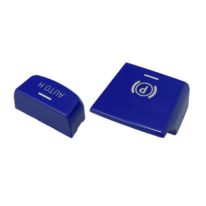 1 Set Auto H Button P Button Cover for BMW Blue