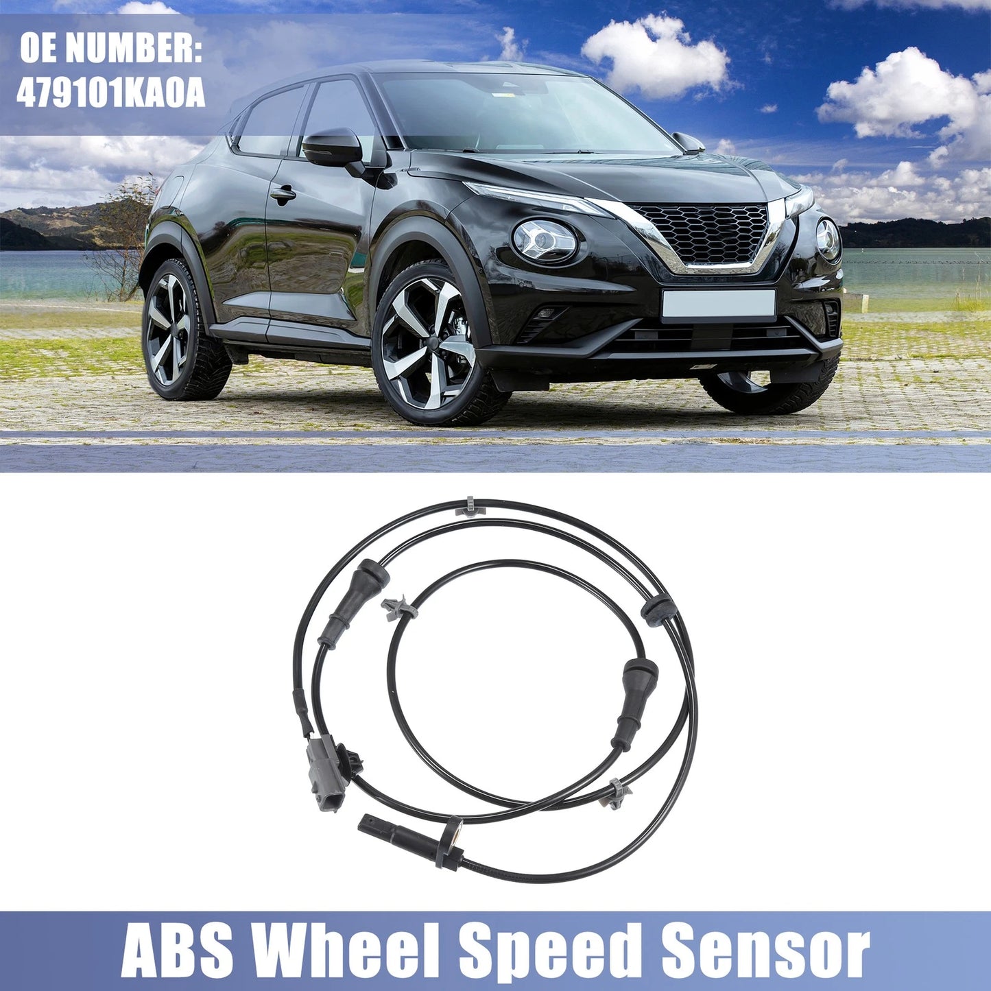 ABS Wheel Speed Sensor Set of 2 No. 479101KA0A for Nissan Juke (2011–2019)