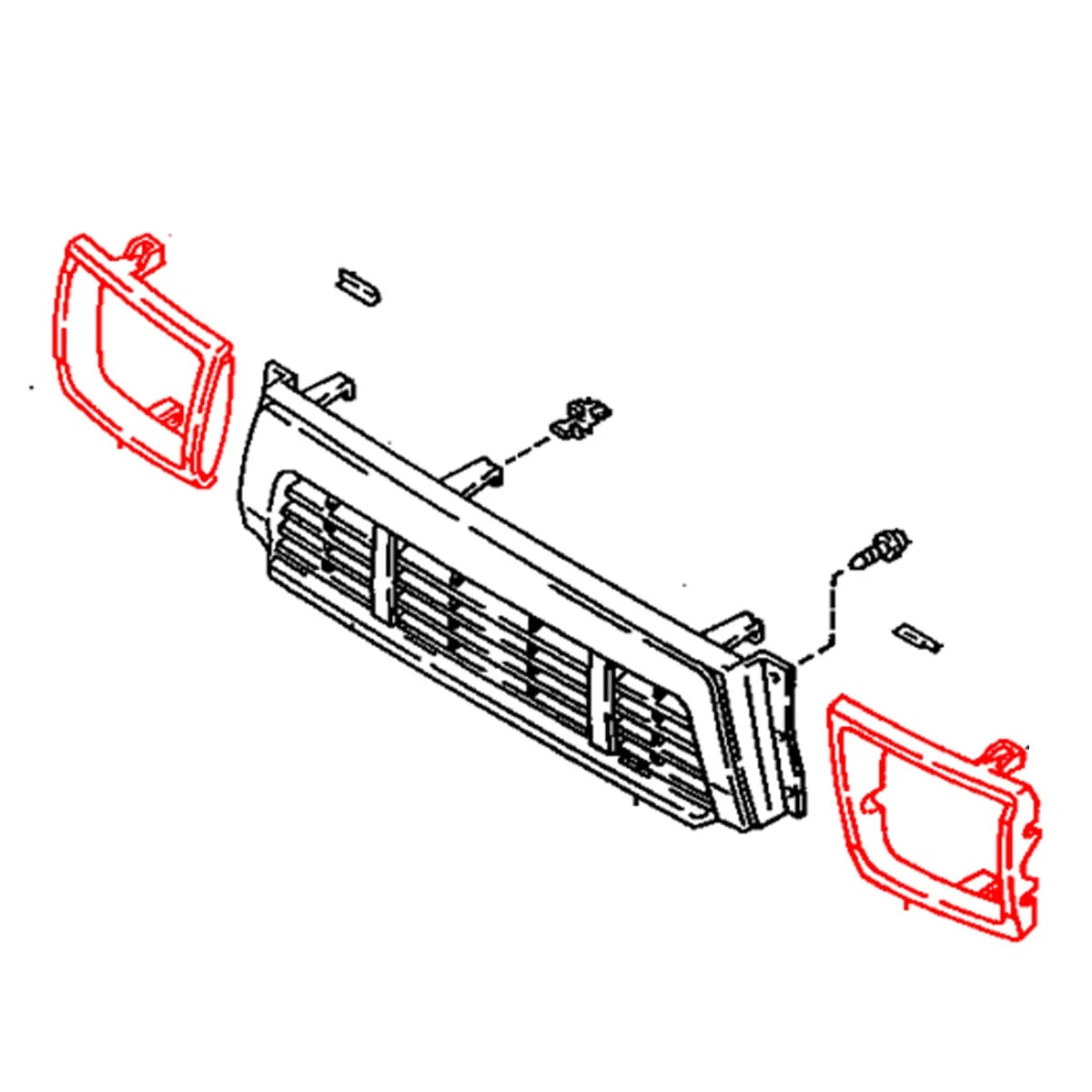 Head Lamp Door Set for Toyota Hilux Pickup (N100, LN105, N110, RN106, YN105, YN100)