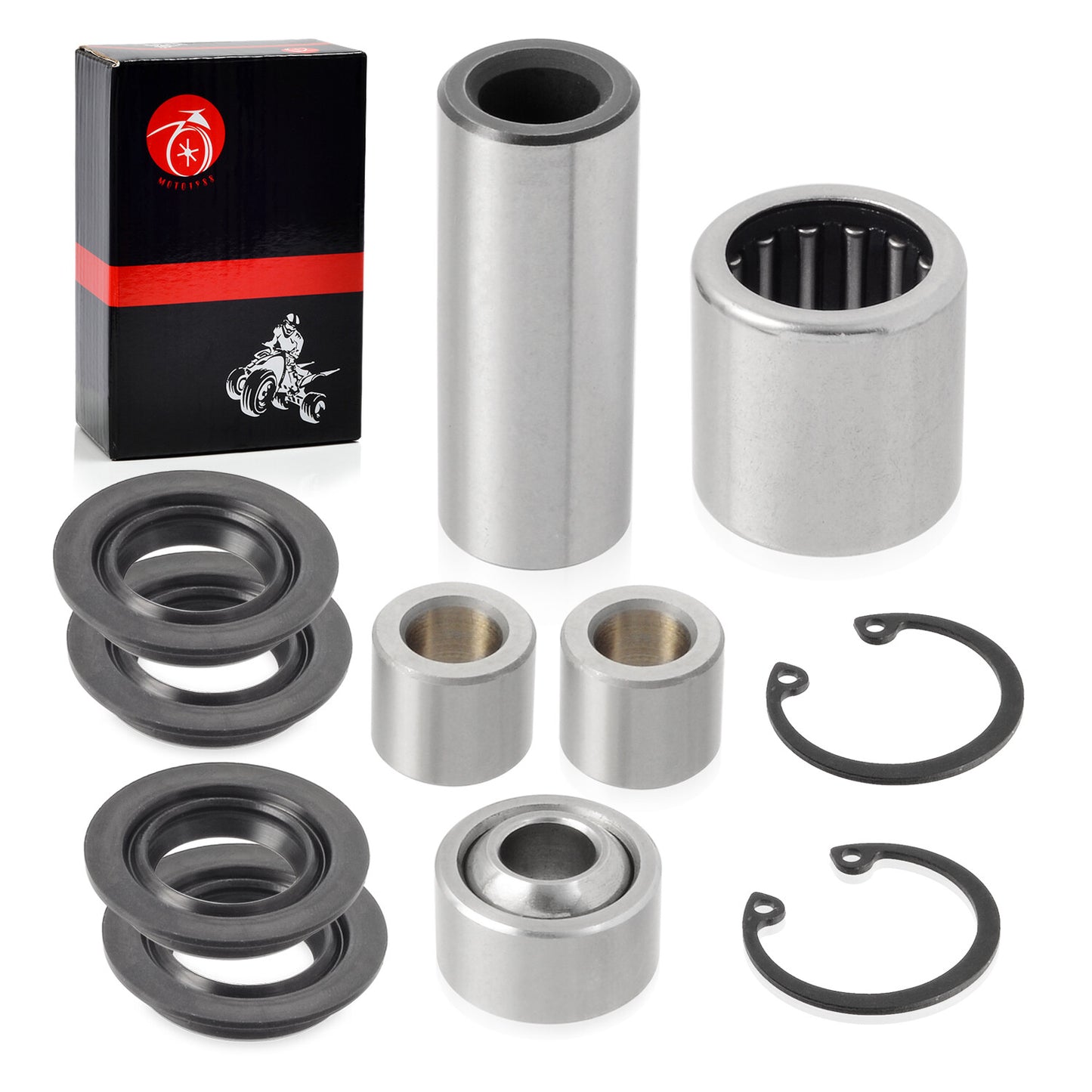 Set of 4 Front A Arm Bearing Bushings for Kawasaki KFX700 (2004–2011)