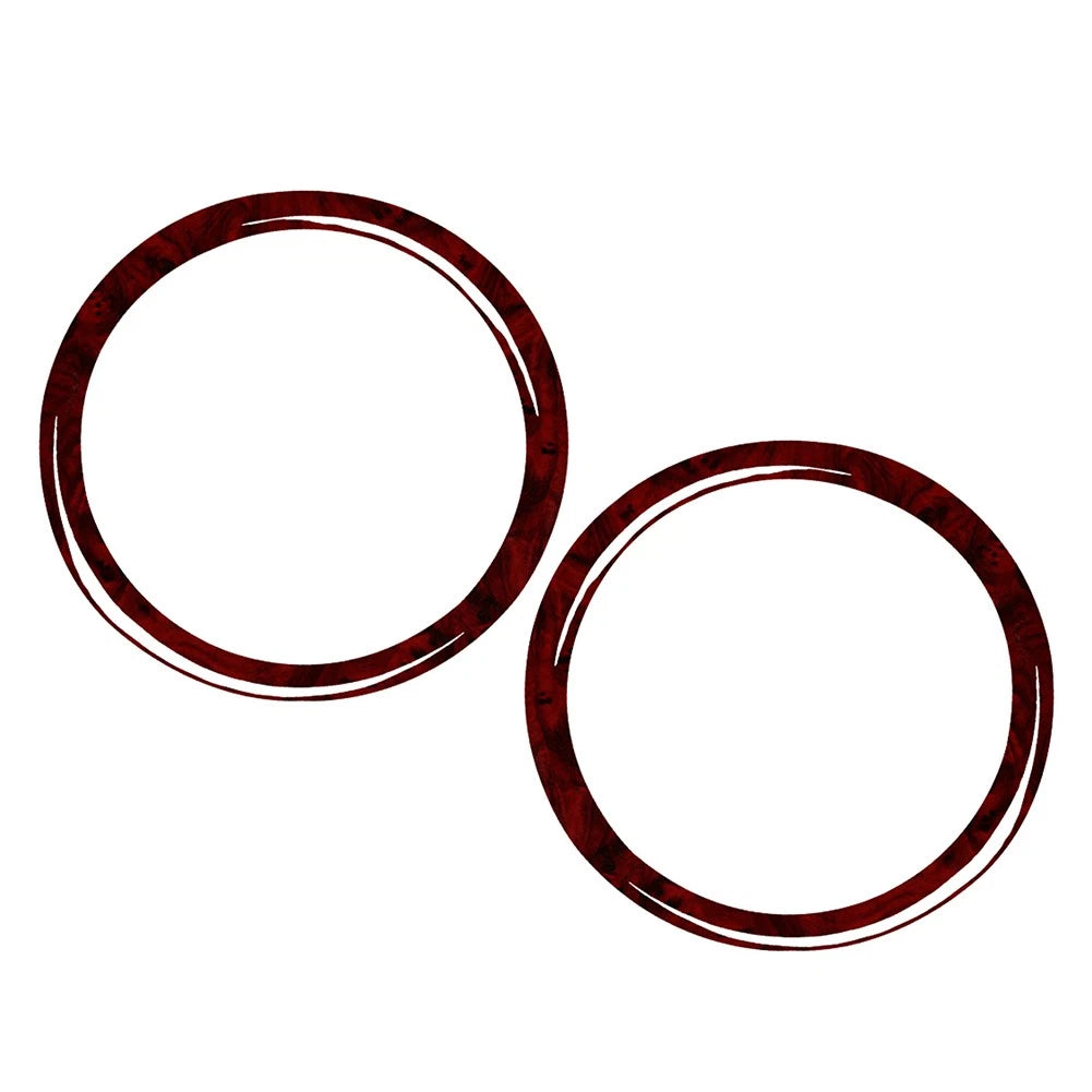 Red Wood Grain Speaker Ring Cover Trim for BMW 3 Series E36 (1991–1999)