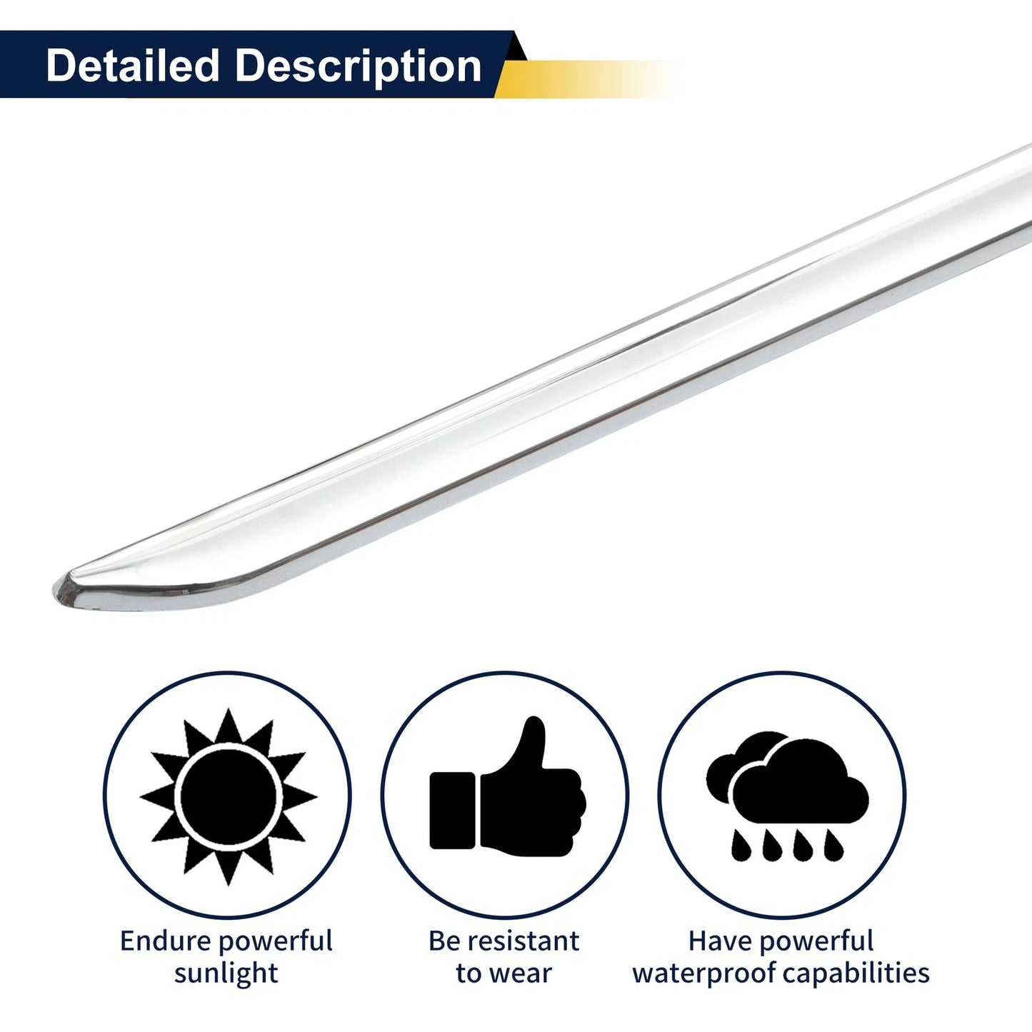 Door Garnish Trim No.2126902962 for Mercedes-Benz E-Class (2010–2013)