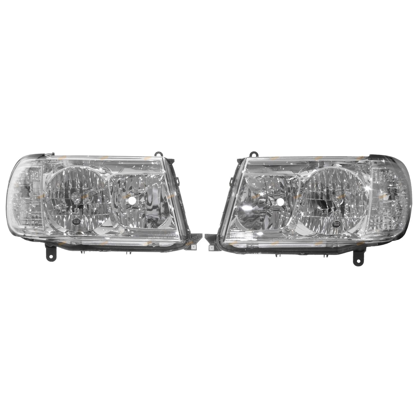 Set of 2 Headlights for Toyota Landcruiser 100 Series (2005–On)