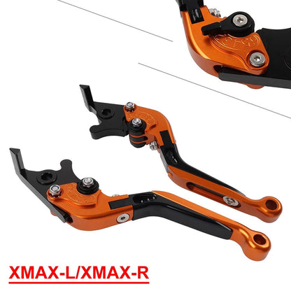 CNC Folding Extendable Brake Clutch Levers for Yamaha XMAX 125/250/300/400 (2015–2022)
