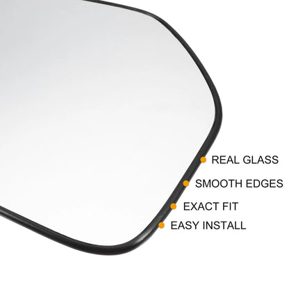 Heated Right Side Rearview Mirror Glass with Backing Plate for Mitsubishi