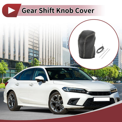 1 Pc Gear Shift Knob Cover for Honda Inspire (2023) Gray Faux Leather