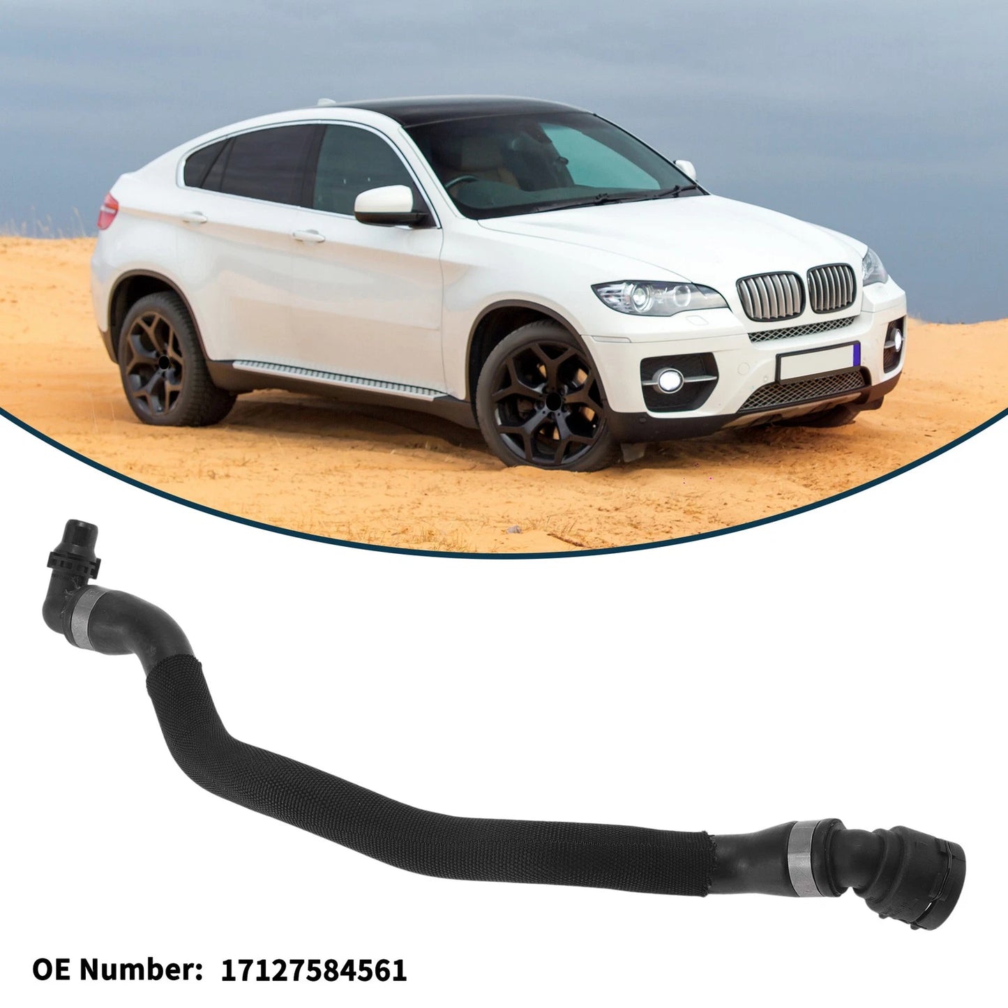 Radiator Hose No.17127584561 for BMW X6 (2008–2011)