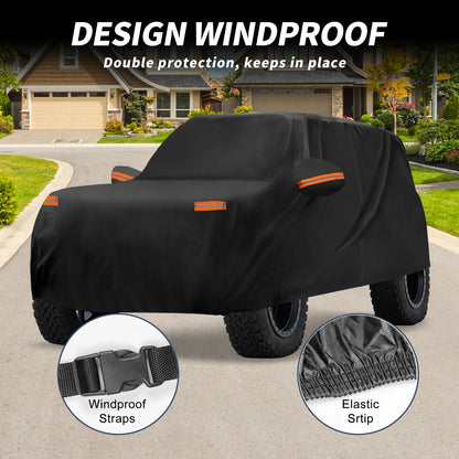 Waterproof Car Cover for Ford Bronco (2021–2023) with Driver Door Zipper