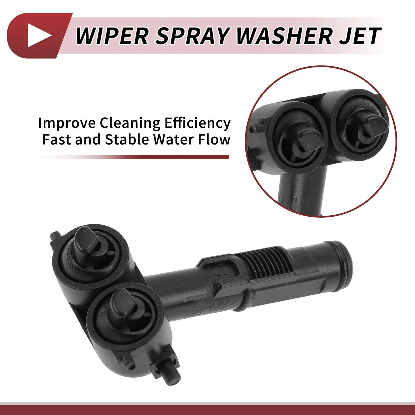 Set of 2 Headlight Washer Nozzles for Porsche Cayenne (2011–2018) No. 95862816100