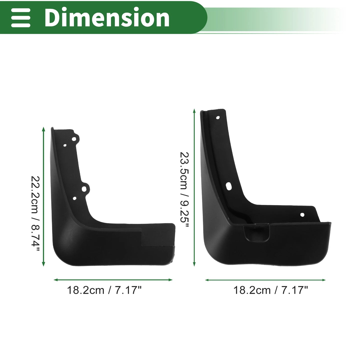 Mud Flaps Splash Guards for Kia Pegas (2017–2024) W/ Mount Accessories
