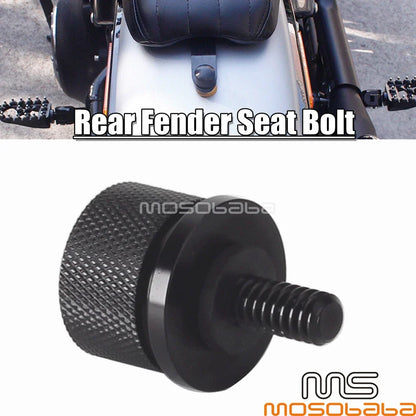 Black 1/4-20 Seat Mounting Bolt for Harley Touring, Fat Bob, Sportster
