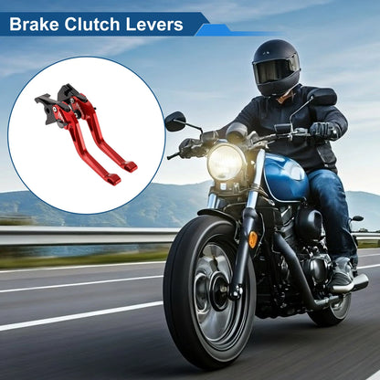 Short Brake Clutch Levers for Suzuki GSXR600 (1997–2003) Red 1 Pair