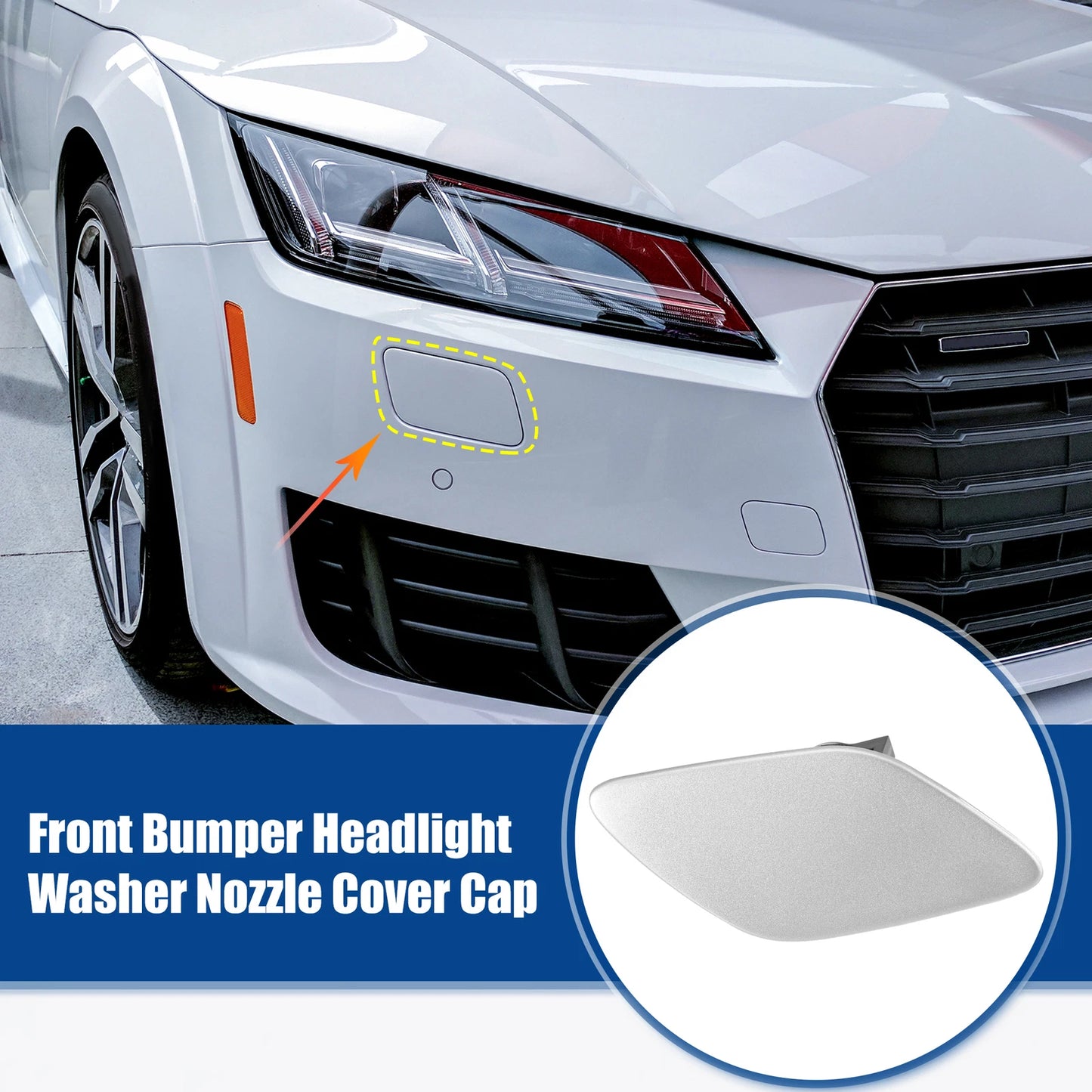 Front Right Bumper Headlight Washer Nozzle Cover Cap for BMW 328 (2012–2015)