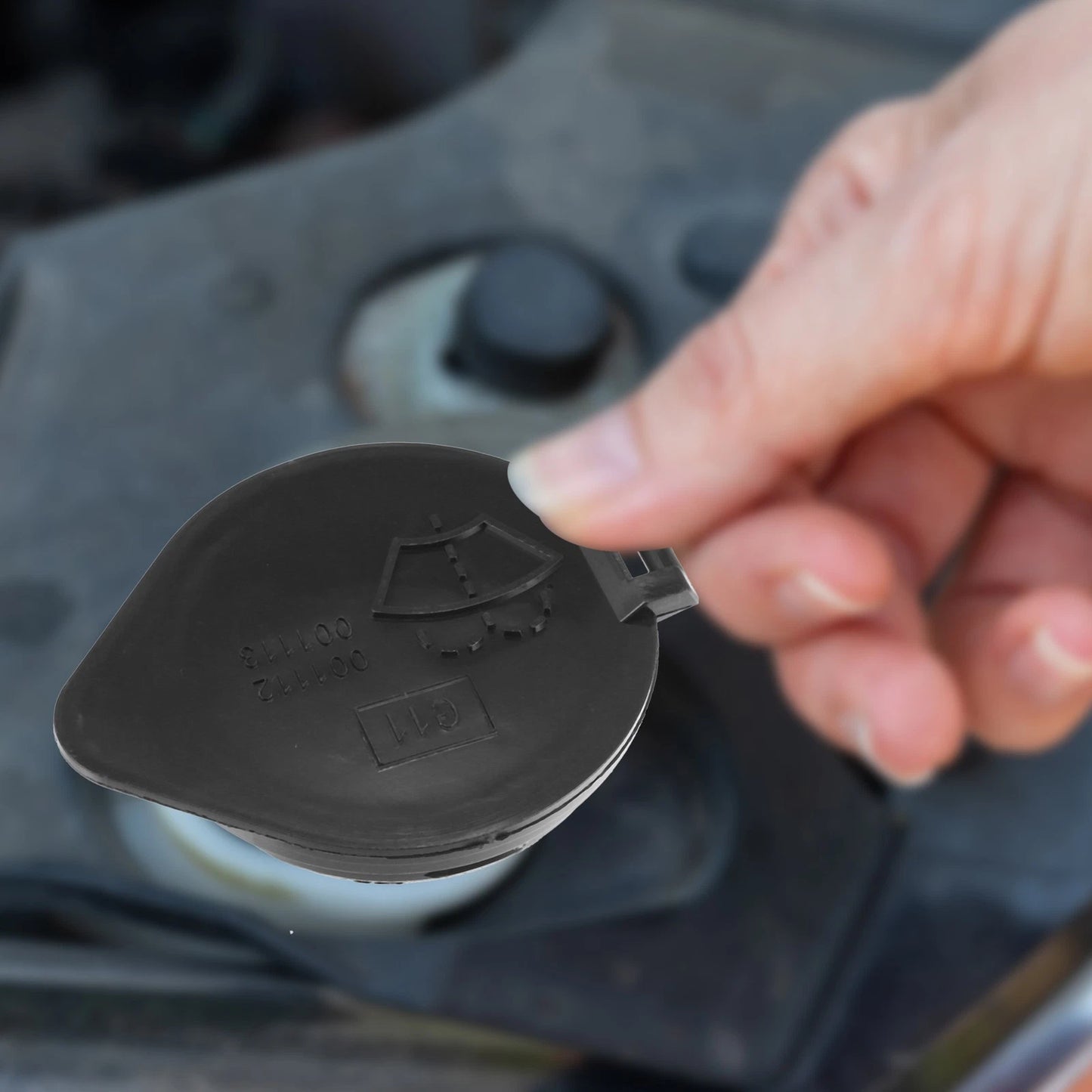 Windshield Washer Fluid Reservoir Cap for Toyota Venza (2009–2015) Black