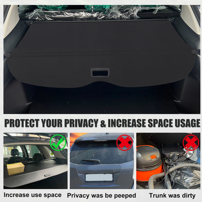 Cargo Cover for Honda Passport (2019–2023) Rear Trunk Shielding Shade Black