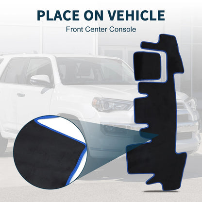 Set of 1 Dashboard Cover Mat for Daihatsu Taft LA900S/LA910S Black Blue