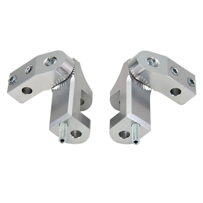 Silver Aluminum CNC Motorcycle Foot Pegs