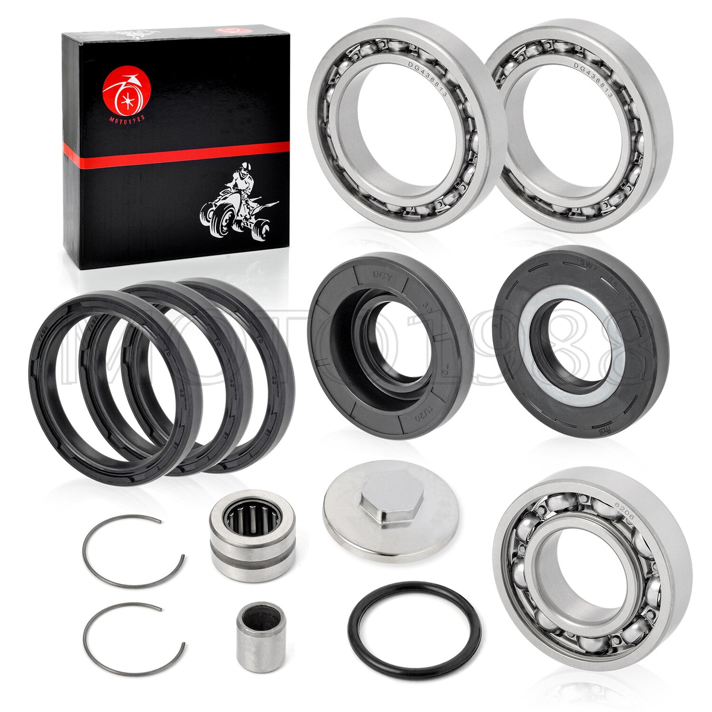 Rear Differential Bearing Seal Kit for Honda 250 Recon TRX250 (1997–2017)