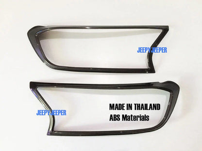 Grey Wildtrak Headlight Taillight Cover Trim for Ford Ranger T6 PX (2015-21)