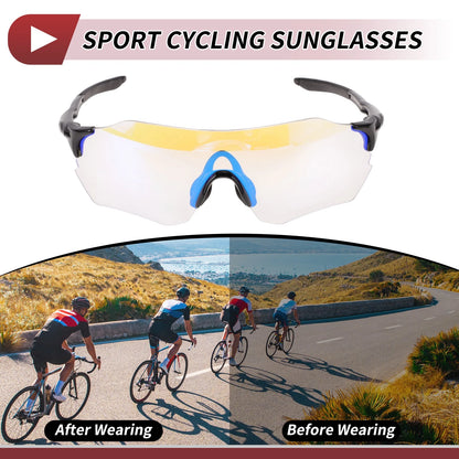 Set of 1 Motorcycle Riding Goggles for Universal Fit (Light Blue Lens)