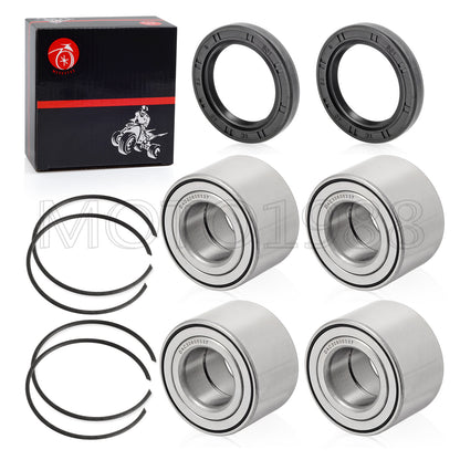 Set of 4 Wheel Bearings and Seals for Can-Am Defender Max HD8 (2018–2021)