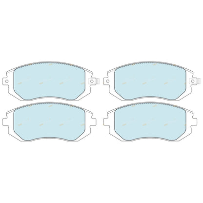 Set of 4 Front Disc Brake Pads for Toyota 86 (2012–2019)