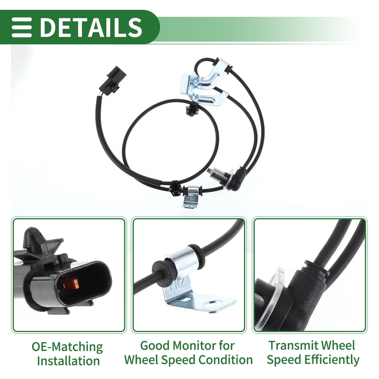 ABS Wheel Speed Sensor Set MR569286 for Mitsubishi Galant