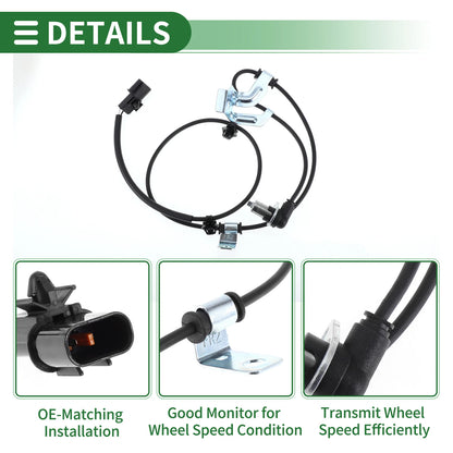 ABS Wheel Speed Sensor Set MR569286 for Mitsubishi Galant