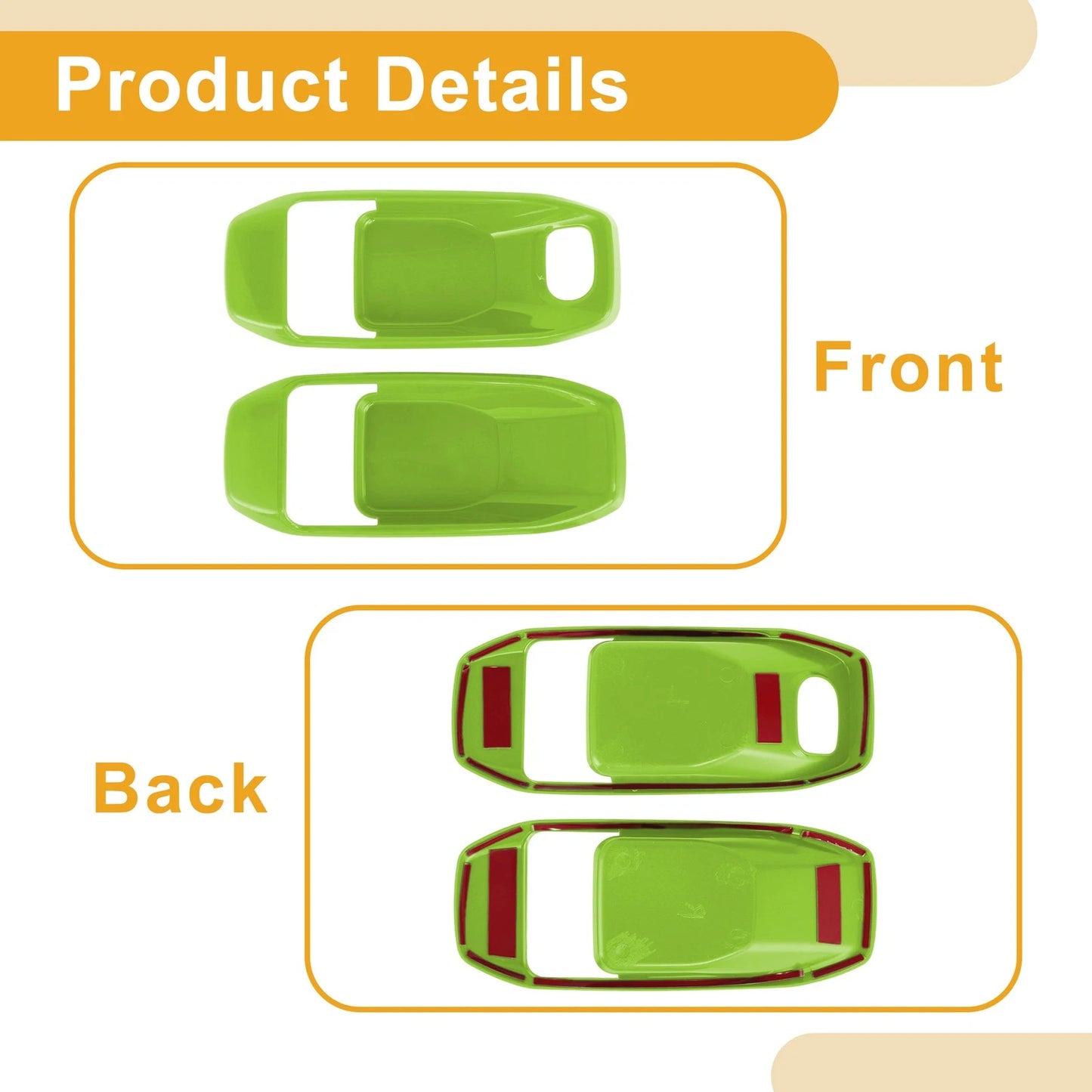 Interior Door Handle Bowl Cover Trim for Jeep Wrangler Gladiator JT (2018–2023)