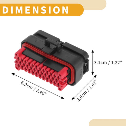 35 Pin ECU Connector Terminals Plug Socket Housing for Car Boat (1Pc)