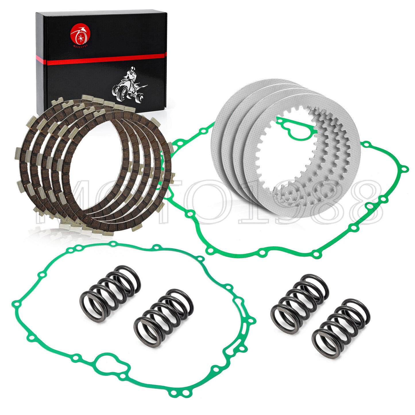 Clutch Friction Plates & Gasket Kit for Kawasaki Bayou 300 (1986–2004)