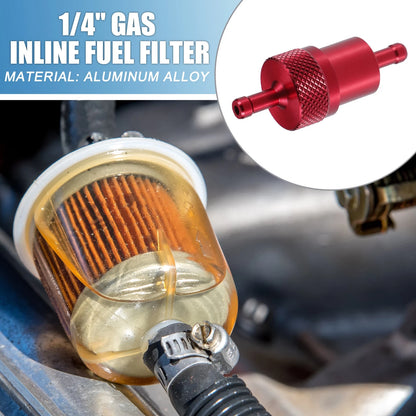 Universal Gas Inline Fuel Filter for Bike ATV UTV (Universal)