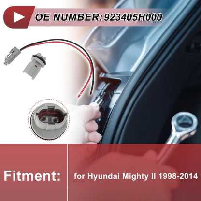 Set of License Plate Light Socket Wiring for Hyundai Mighty II (1998–2014) No. 923405H000