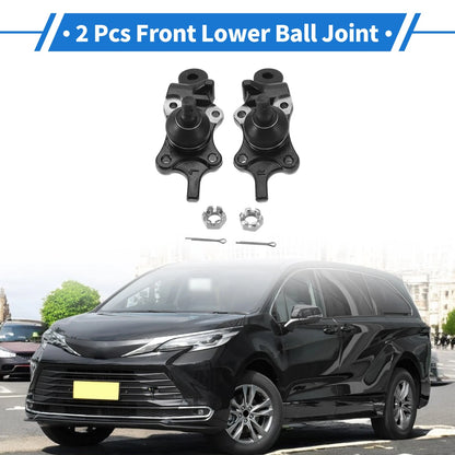 2X Front Lower Ball Joints for Toyota 4Runner (1996–2002) No. 43340-39355/43330-39465