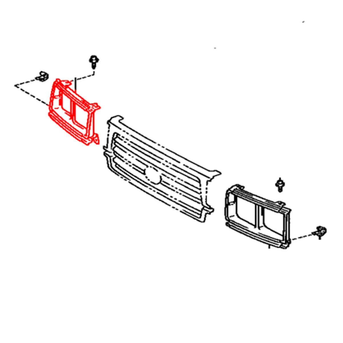 Head Lamp Door Right for Toyota Land Cruiser J80 (1990–1997)