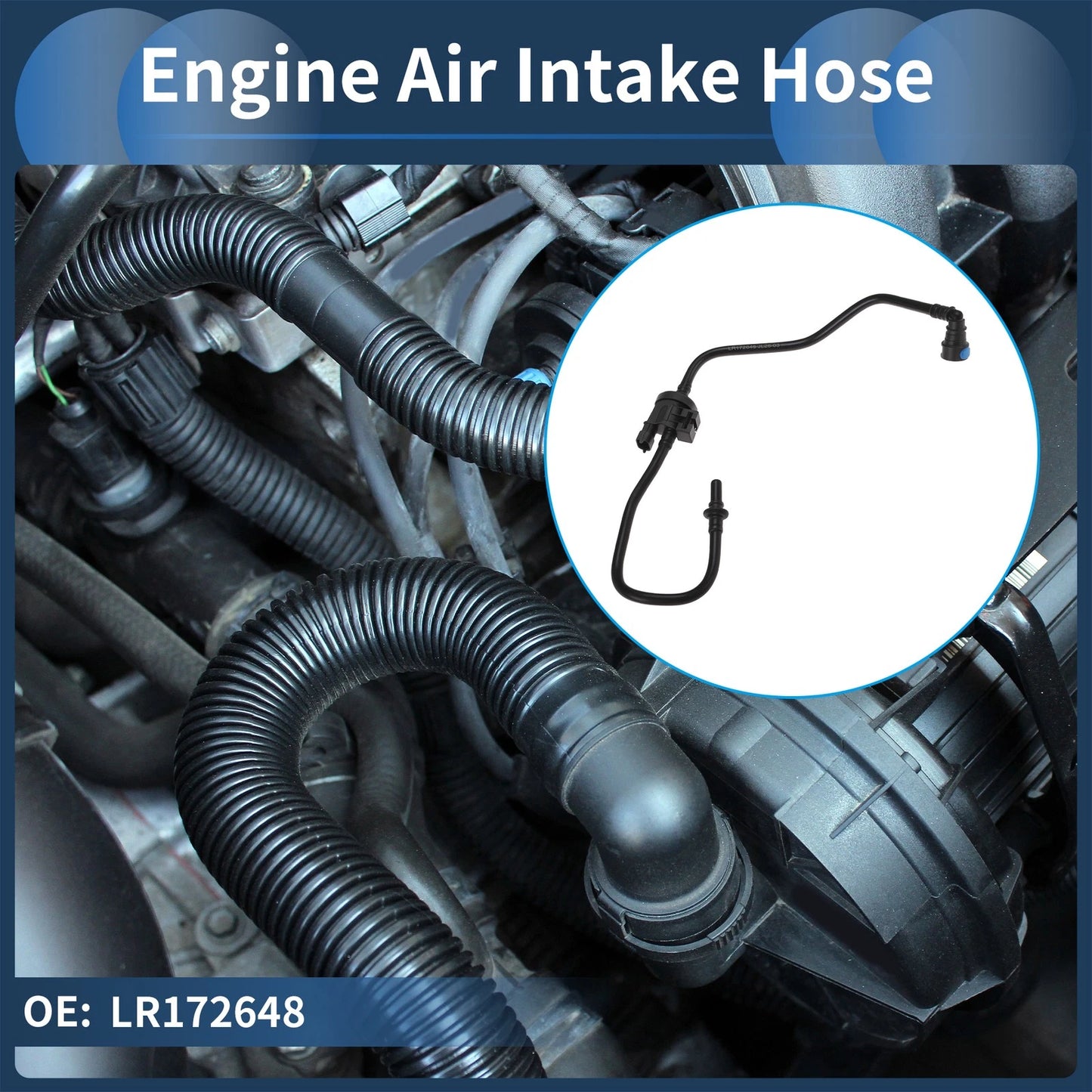 Engine Air Intake Hose for Jaguar XF 5.0L V8 (2011–2012) No.LR172648 Rubber