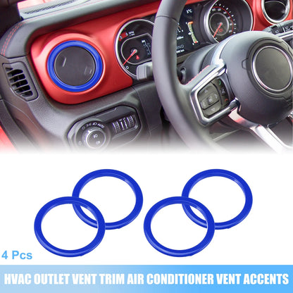 Set of 4 Outlet Vent Trim Accents for Jeep