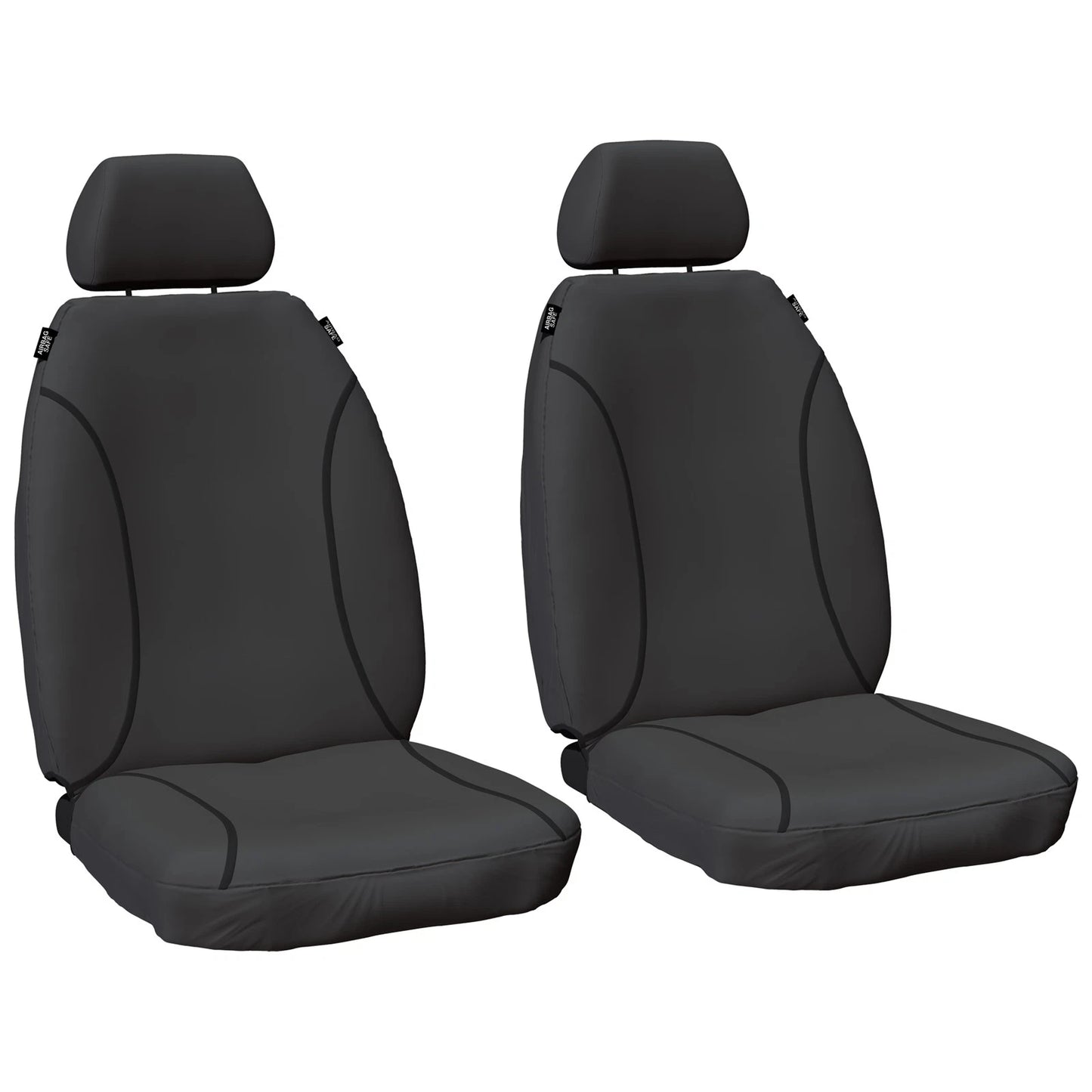Set of 2 Heavy Duty Canvas Car Seat Covers for Hilux GGN25 KUN26 (2009–2015)