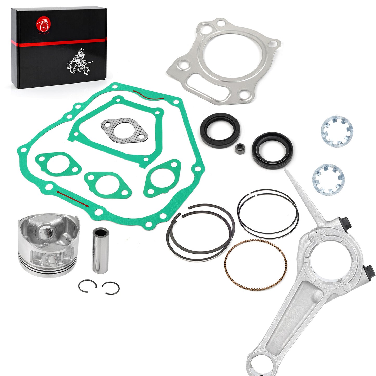 Piston Gasket Rebuild Kit for Yamaha Golf Cart G16-G20 (301CC)