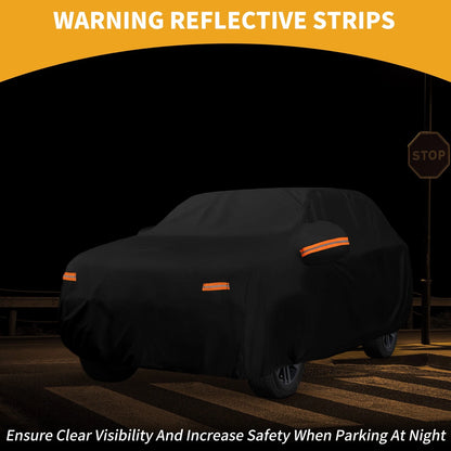 Car Cover Waterproof All Weather for Audi Q3 (2012–2022) Black 190T-PU