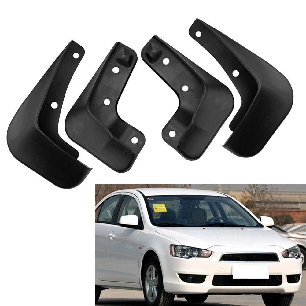 Set of 2 Mud Flaps Splash Guards for Mitsubishi Lancer (2009–2011)