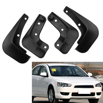 Set of 2 Mud Flaps Splash Guards for Mitsubishi Lancer (2009–2011)