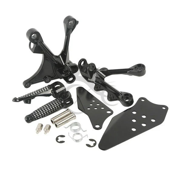 Front Driver Footpegs Bracket for Kawasaki Ninja ZX-6R ZX636 (2005-2008)