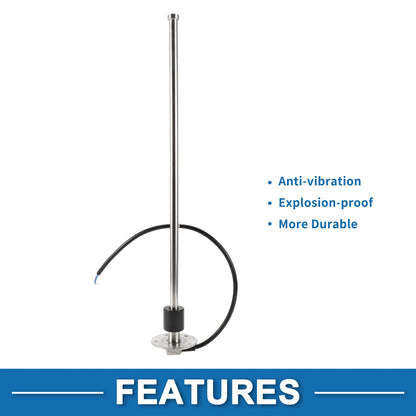 Fuel Sending Unit and Gauge Kit 240-33 Ohm for Boat Car Vehicle (480mm)
